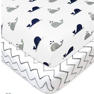 Set of 2 mini crib sheets